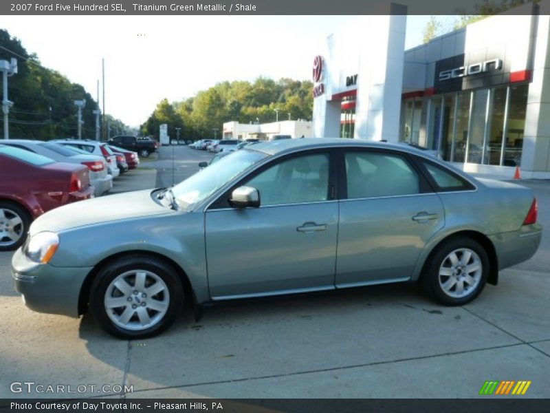 Titanium Green Metallic / Shale 2007 Ford Five Hundred SEL