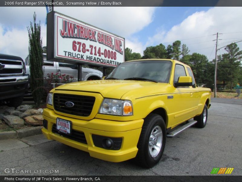Screaming Yellow / Ebony Black 2006 Ford Ranger STX SuperCab