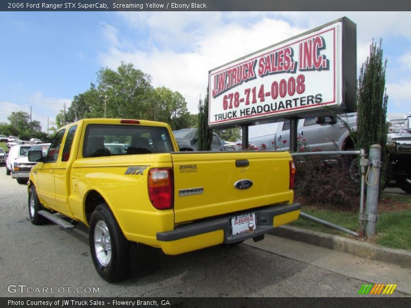 Screaming Yellow / Ebony Black 2006 Ford Ranger STX SuperCab