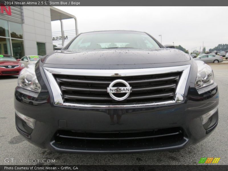 Storm Blue / Beige 2014 Nissan Altima 2.5 S
