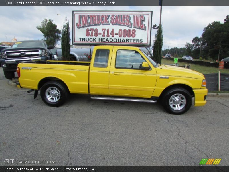 Screaming Yellow / Ebony Black 2006 Ford Ranger STX SuperCab