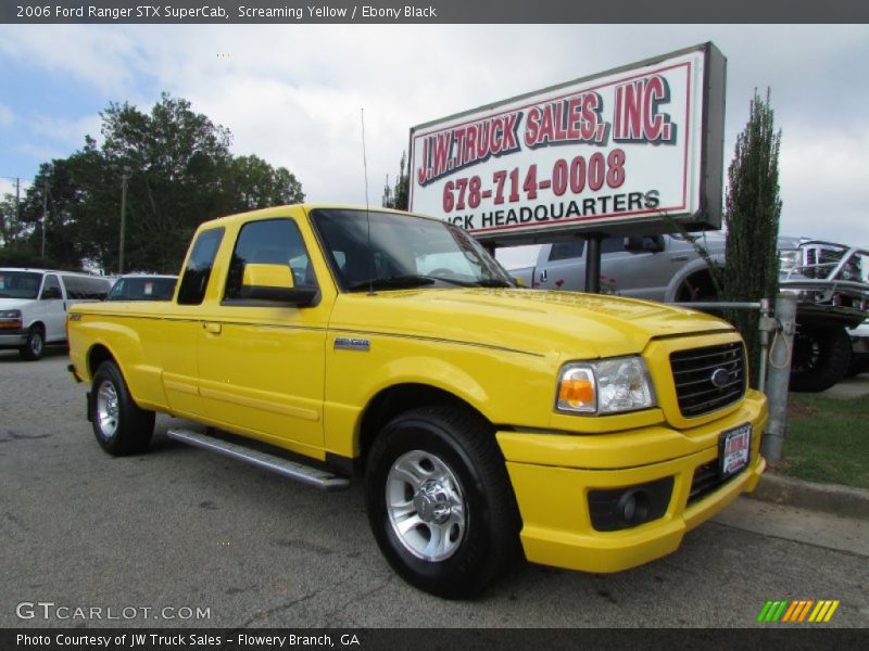 Screaming Yellow / Ebony Black 2006 Ford Ranger STX SuperCab