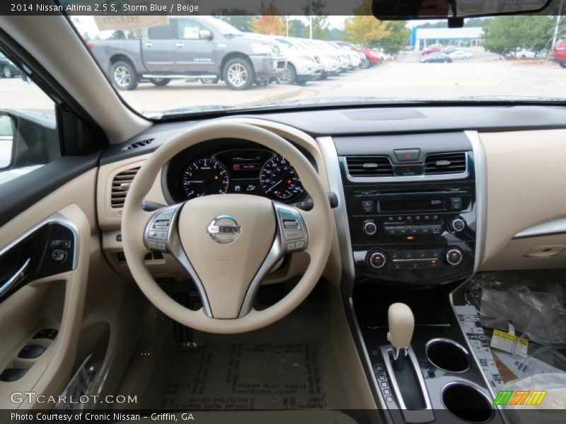 Storm Blue / Beige 2014 Nissan Altima 2.5 S