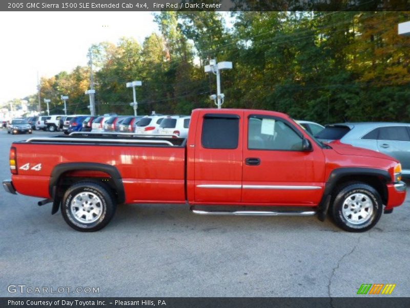  2005 Sierra 1500 SLE Extended Cab 4x4 Fire Red