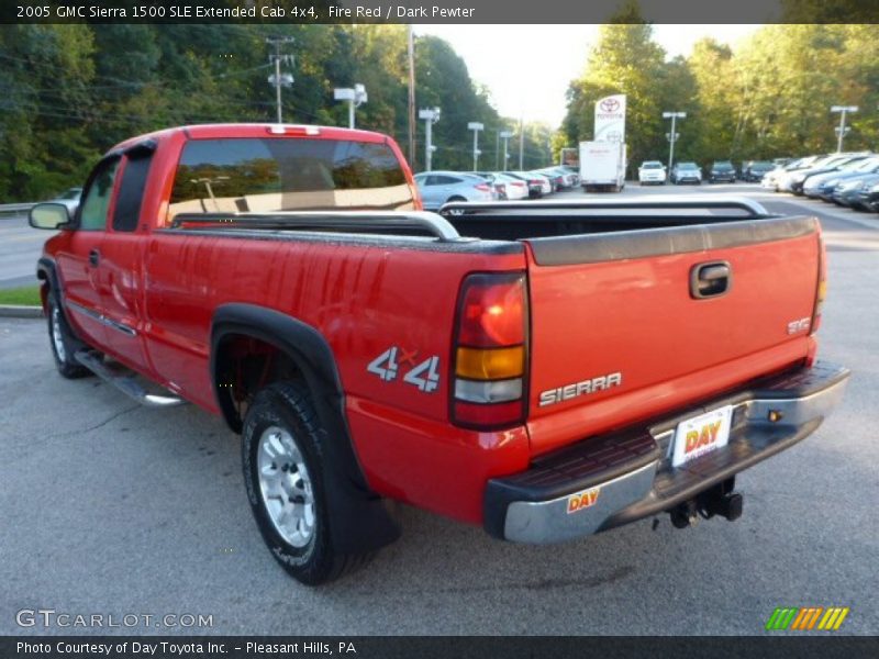 Fire Red / Dark Pewter 2005 GMC Sierra 1500 SLE Extended Cab 4x4