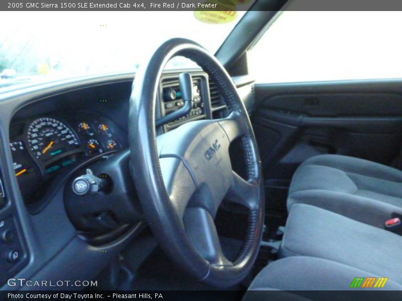 Fire Red / Dark Pewter 2005 GMC Sierra 1500 SLE Extended Cab 4x4