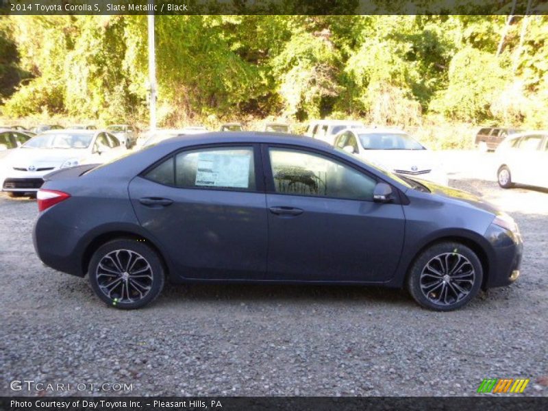 Slate Metallic / Black 2014 Toyota Corolla S