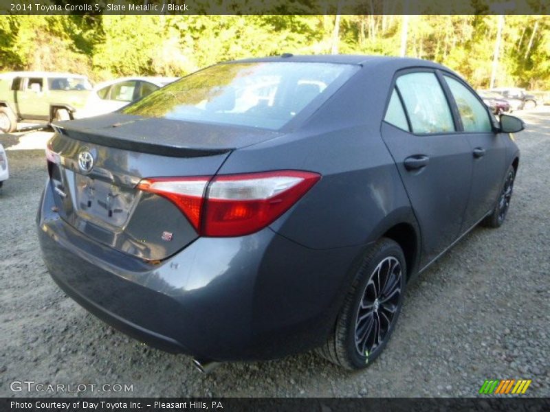 Slate Metallic / Black 2014 Toyota Corolla S