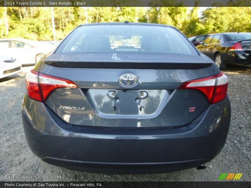 Slate Metallic / Black 2014 Toyota Corolla S