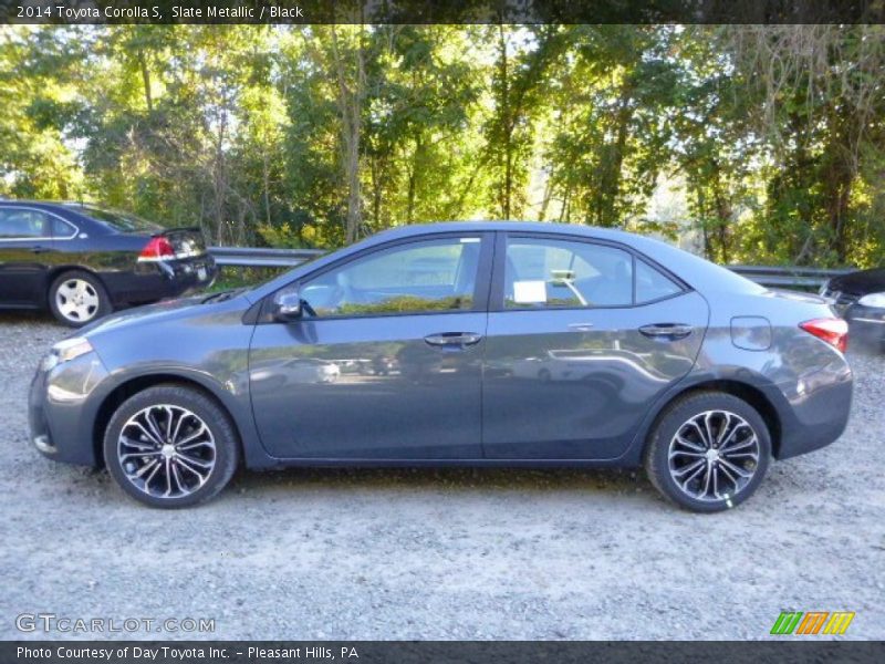 Slate Metallic / Black 2014 Toyota Corolla S