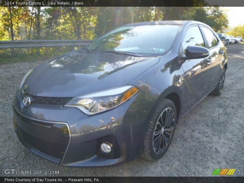 Slate Metallic / Black 2014 Toyota Corolla S