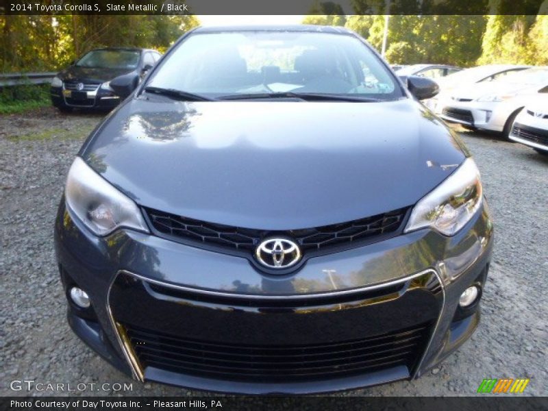 Slate Metallic / Black 2014 Toyota Corolla S