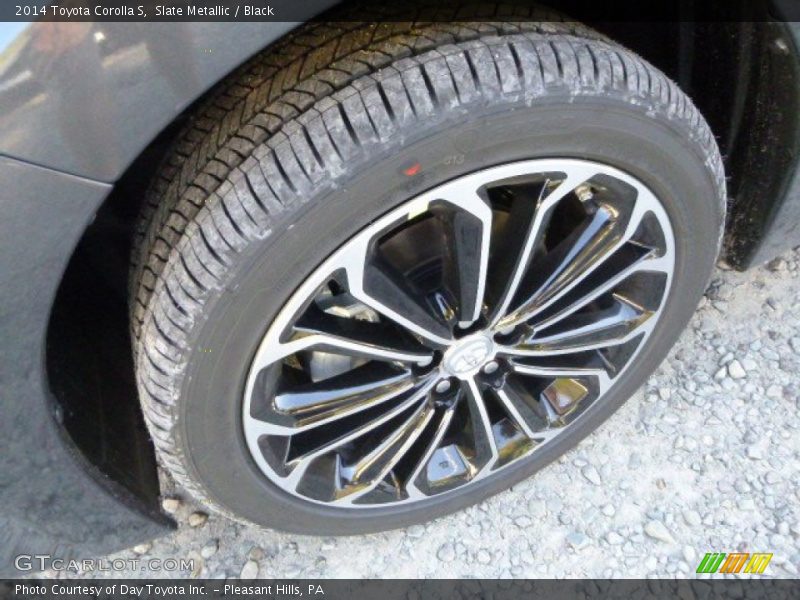 Slate Metallic / Black 2014 Toyota Corolla S