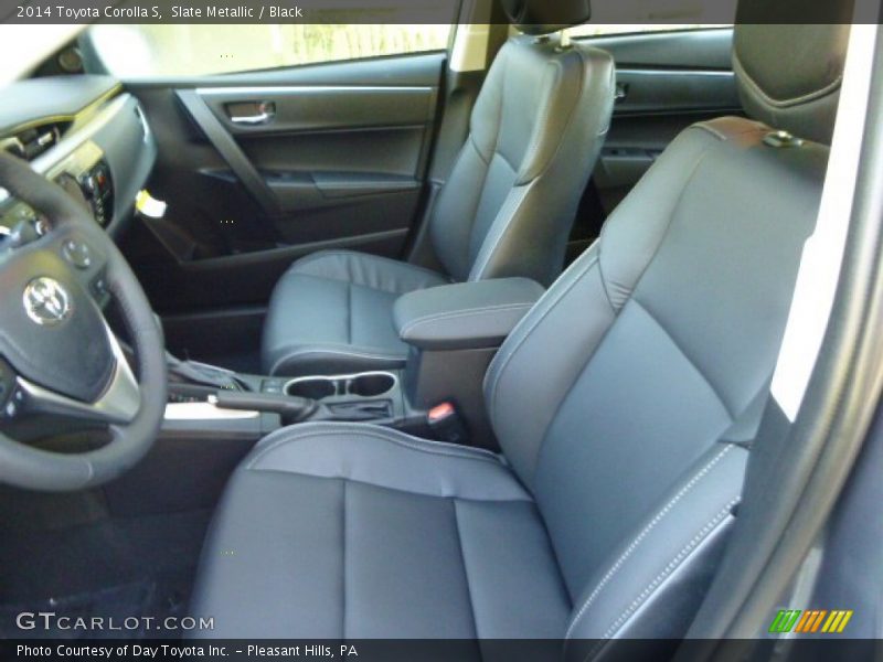 Slate Metallic / Black 2014 Toyota Corolla S