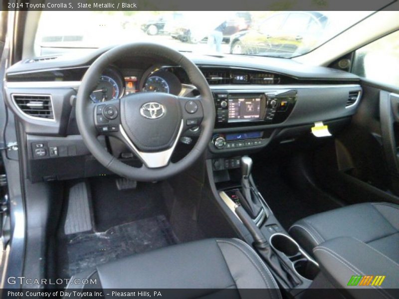 Slate Metallic / Black 2014 Toyota Corolla S