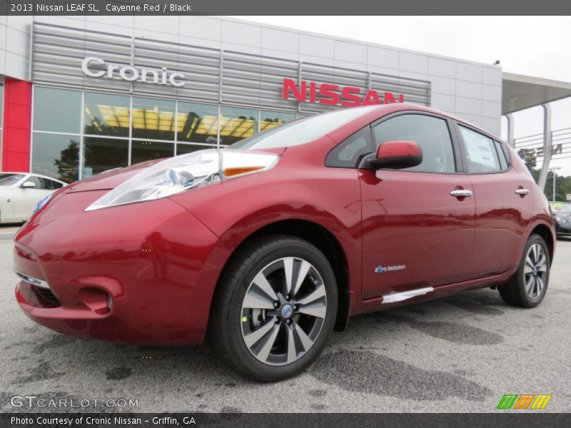 Cayenne Red / Black 2013 Nissan LEAF SL