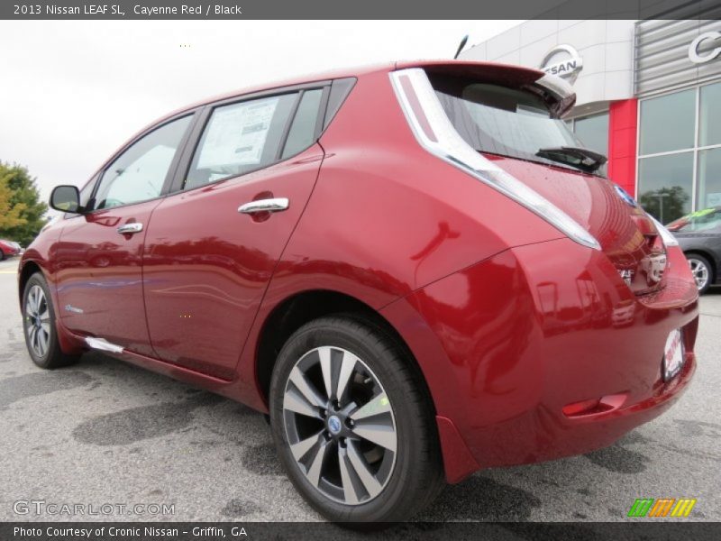 Cayenne Red / Black 2013 Nissan LEAF SL