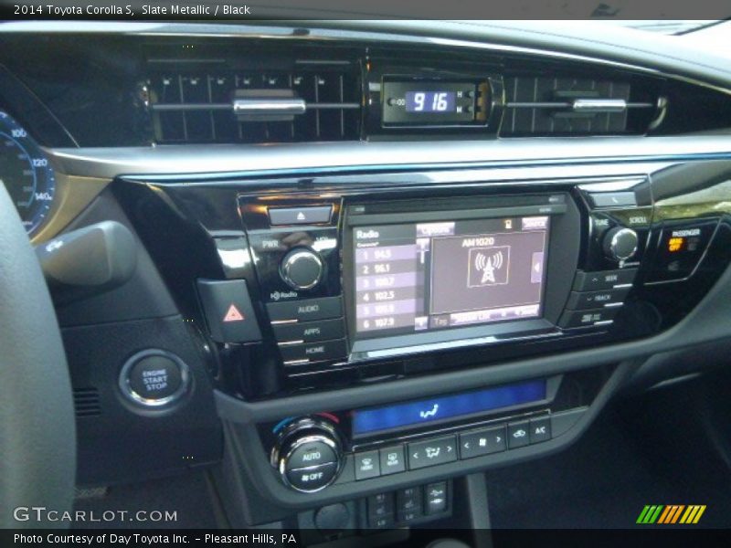 Slate Metallic / Black 2014 Toyota Corolla S