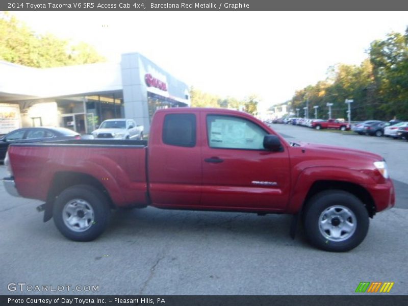 Barcelona Red Metallic / Graphite 2014 Toyota Tacoma V6 SR5 Access Cab 4x4