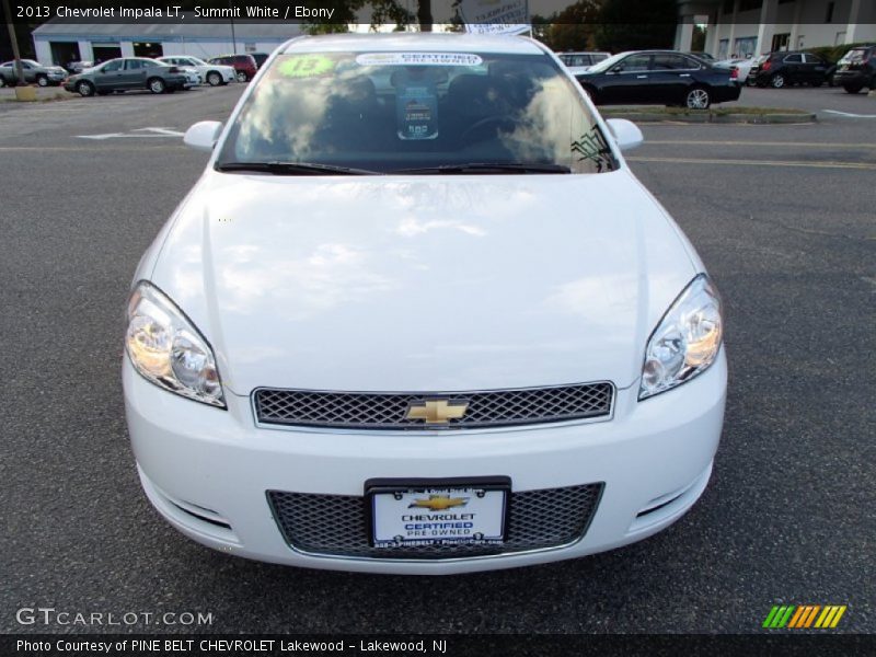 Summit White / Ebony 2013 Chevrolet Impala LT