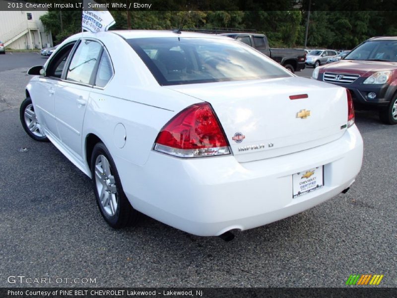 Summit White / Ebony 2013 Chevrolet Impala LT
