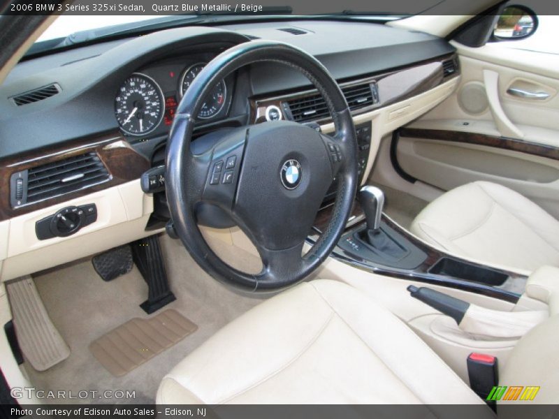 Quartz Blue Metallic / Beige 2006 BMW 3 Series 325xi Sedan