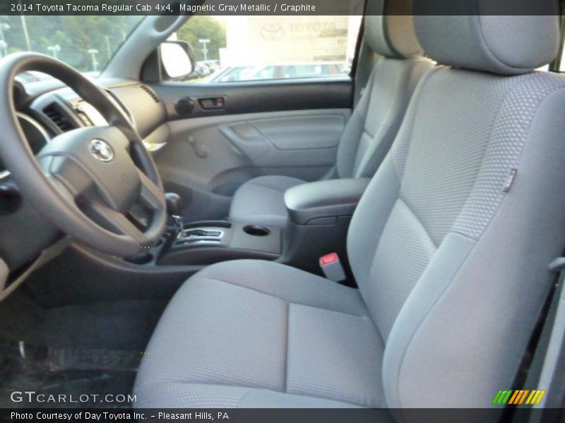 Front Seat of 2014 Tacoma Regular Cab 4x4