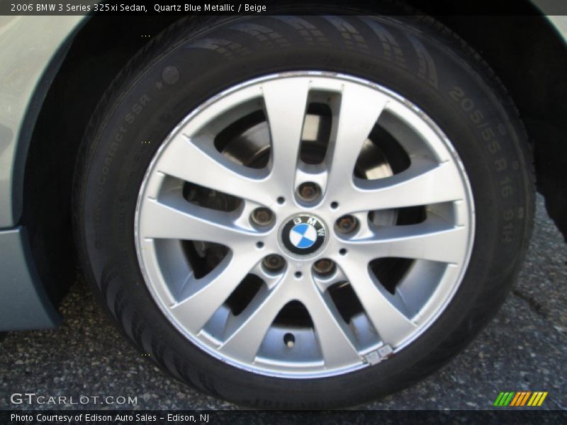 Quartz Blue Metallic / Beige 2006 BMW 3 Series 325xi Sedan