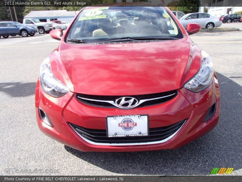 Red Allure / Beige 2011 Hyundai Elantra GLS