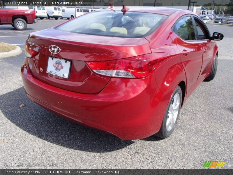 Red Allure / Beige 2011 Hyundai Elantra GLS