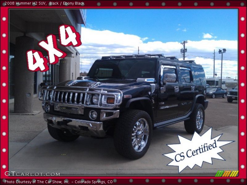 Black / Ebony Black 2008 Hummer H2 SUV