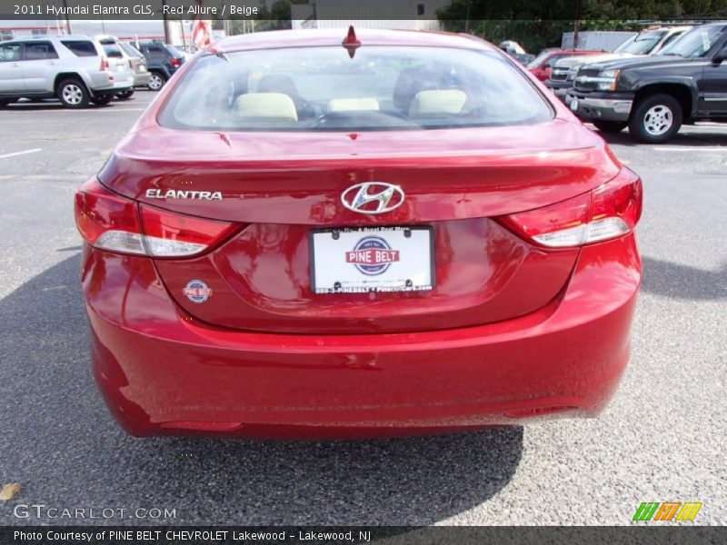 Red Allure / Beige 2011 Hyundai Elantra GLS