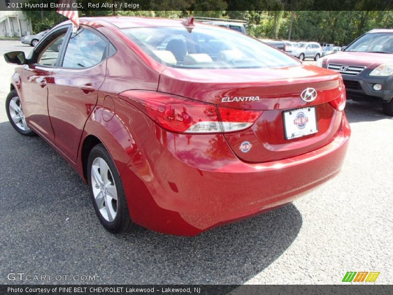 Red Allure / Beige 2011 Hyundai Elantra GLS