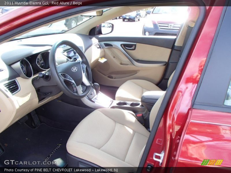 Red Allure / Beige 2011 Hyundai Elantra GLS