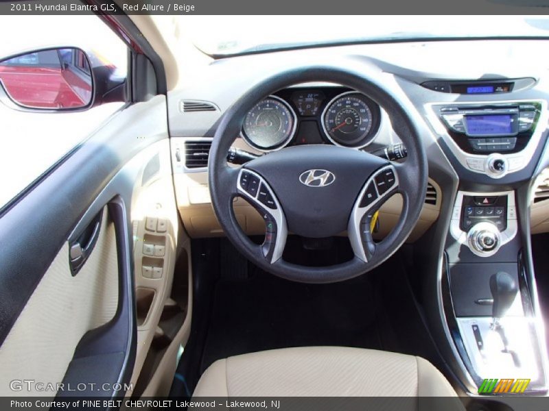 Red Allure / Beige 2011 Hyundai Elantra GLS