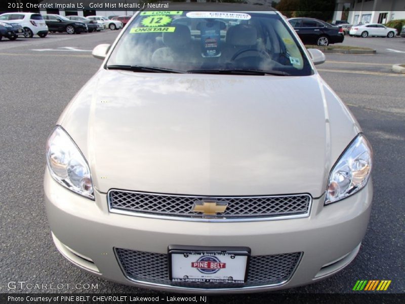 Gold Mist Metallic / Neutral 2012 Chevrolet Impala LS