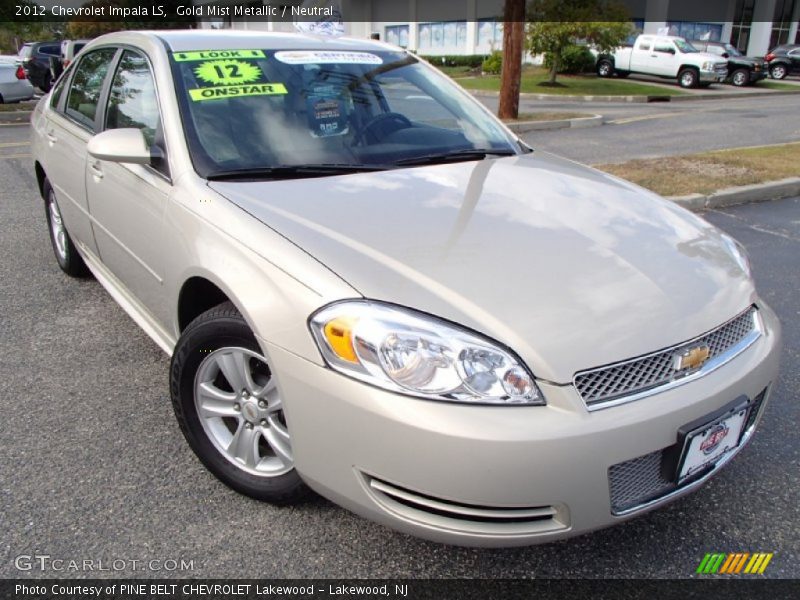 Gold Mist Metallic / Neutral 2012 Chevrolet Impala LS