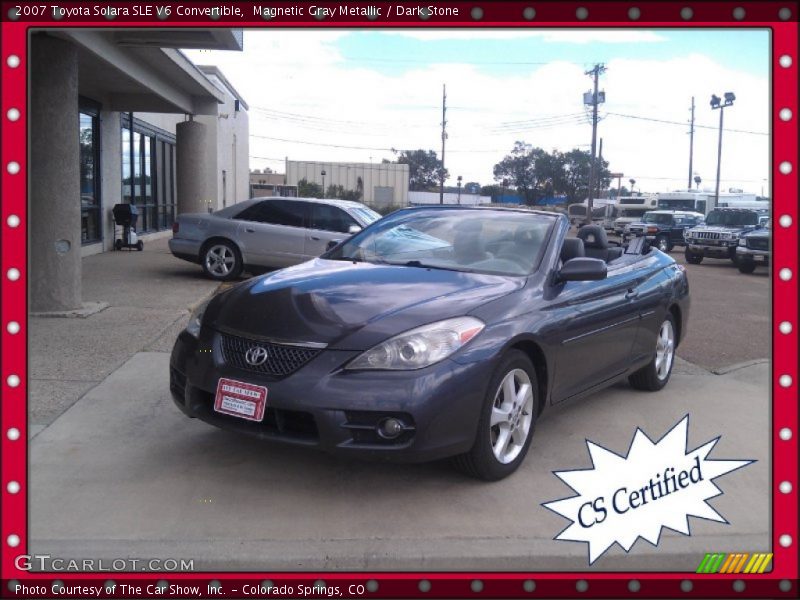 Magnetic Gray Metallic / Dark Stone 2007 Toyota Solara SLE V6 Convertible