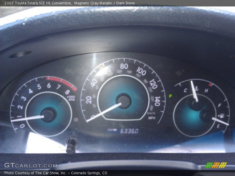 Magnetic Gray Metallic / Dark Stone 2007 Toyota Solara SLE V6 Convertible
