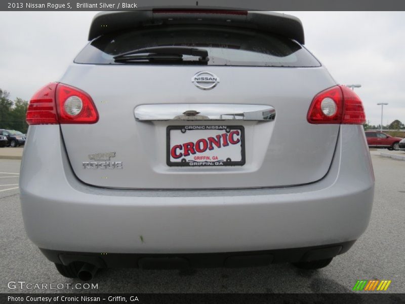 Brilliant Silver / Black 2013 Nissan Rogue S