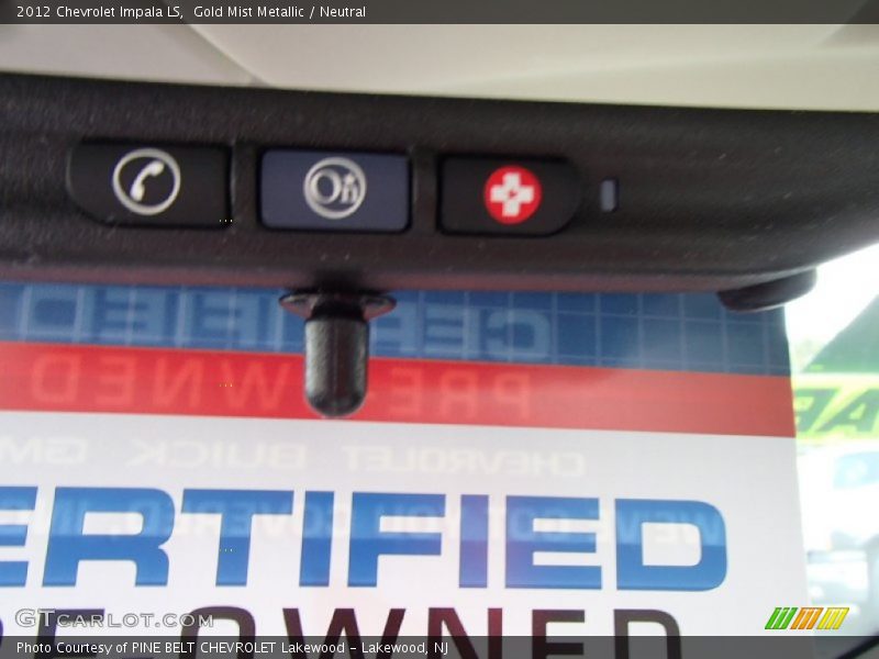 Gold Mist Metallic / Neutral 2012 Chevrolet Impala LS