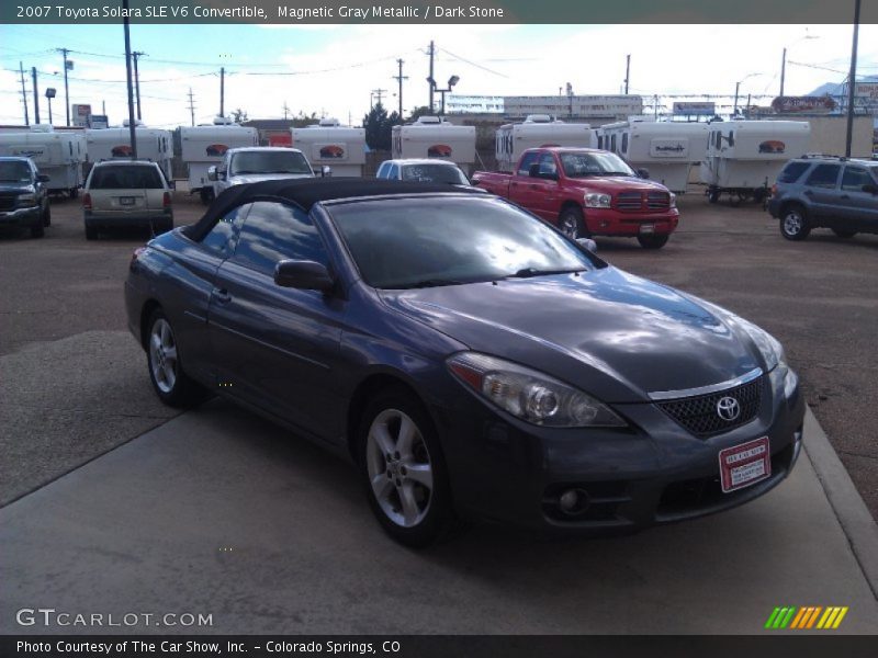 Magnetic Gray Metallic / Dark Stone 2007 Toyota Solara SLE V6 Convertible