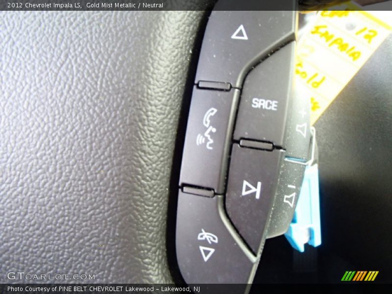 Gold Mist Metallic / Neutral 2012 Chevrolet Impala LS