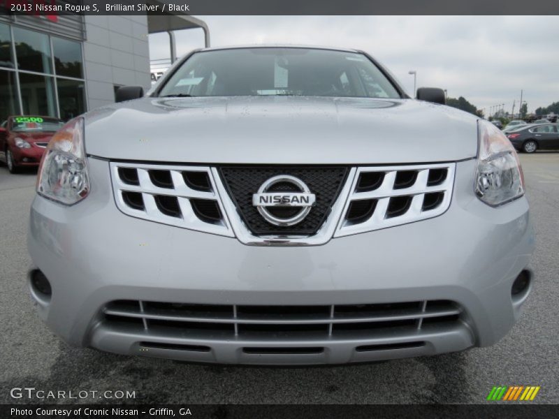 Brilliant Silver / Black 2013 Nissan Rogue S