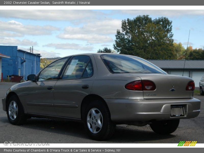Sandrift Metallic / Neutral 2002 Chevrolet Cavalier Sedan
