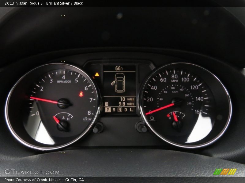 Brilliant Silver / Black 2013 Nissan Rogue S