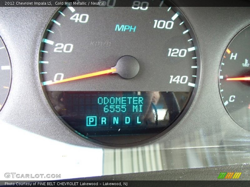 Gold Mist Metallic / Neutral 2012 Chevrolet Impala LS