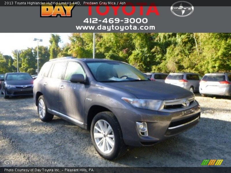 Predawn Gray Mica / Ash 2013 Toyota Highlander Hybrid Limited 4WD