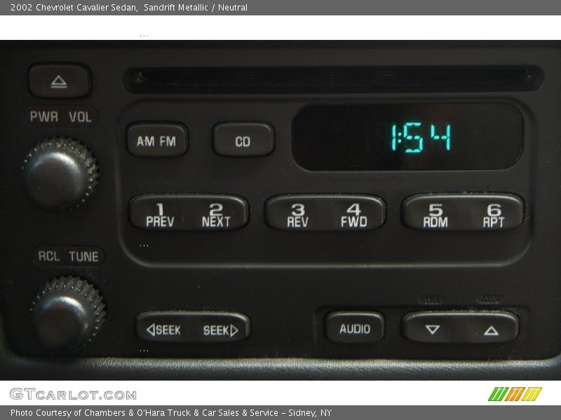 Sandrift Metallic / Neutral 2002 Chevrolet Cavalier Sedan
