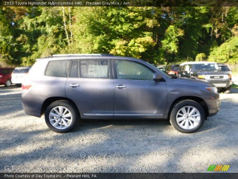 Predawn Gray Mica / Ash 2013 Toyota Highlander Hybrid Limited 4WD